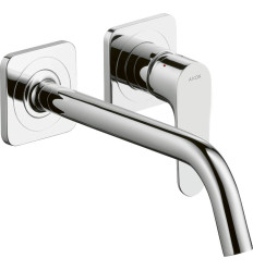 Jednouchwytowa bateria umywalkowa z wylewką 227 mm i rozetami, ścienna, podtynkowa Chrom AXOR Citterio M Axor (34116000)