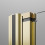 Kabina prysznicowa 80x70 Nes Brushed Gold KDJ B Radaway (10025080-99-01L + 10039070-01-01)