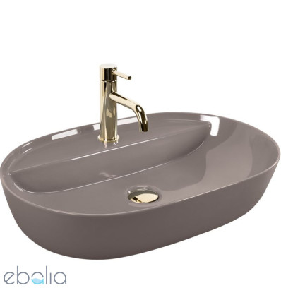 Umywalka nablatowa Aura 61 Beige Shiny Rea (REA-U6381)