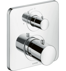 Bateria termostatyczna z zaworem odcinającym do 1 odbiornika, podtynkowa Chrom AXOR Citterio M Axor (34705000)