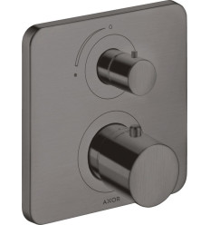 Bateria termostatyczna z zaworem odcinającym do 1 odbiornika, podtynkowa Czarny Chrom AXOR Citterio M Axor (34705340)