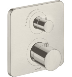 Bateria termostatyczna z zaworem odcinającym do 1 odbiornika, podtynkowa Stal Szlachetna AXOR Citterio M Axor (34705800)