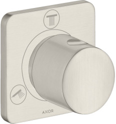 Zawór odcinająco-przełączający Trio/Quattro, podtynkowy Stal Szlachetna Optyczna AXOR Citterio M Axor (34920800)