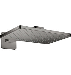 Głowica prysznicowa 460/300 2jet z ramieniem prysznicowym, rozeta softsquare Czarny Chrom AXOR ShowerSolutions Axor (35275330)