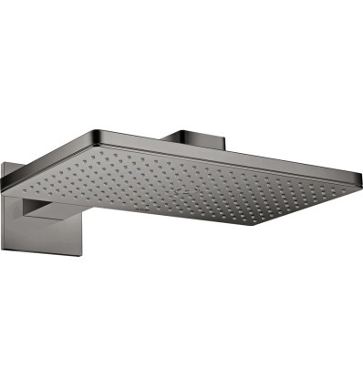 Głowica prysznicowa 460/300 1 jet z ramieniem prysznicowym, rozeta softsquare Czarny Chrom AXOR ShowerSolutions Axor (35278330)