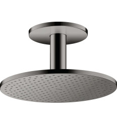 Głowica prysznicowa 300 1jet z przyłączem sufitowym Czarny Chrom Polerowany AXOR ShowerSolutions Axor (35301330)