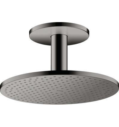Głowica prysznicowa 300 1jet z przyłączem sufitowym Czarny Chrom Polerowany AXOR ShowerSolutions Axor (35301330)