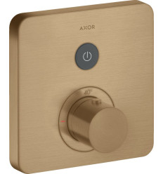 Bateria termostatyczna do 1 odbiornika, softsquare, podtynkowa Brąz Szczotkowany AXOR ShowerSelect Axor (36705140)