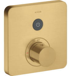 Bateria termostatyczna do 1 odbiornika, softsquare, podtynkowa Złoty Optyczny Szczotkowany AXOR ShowerSelect Axor (36705250)