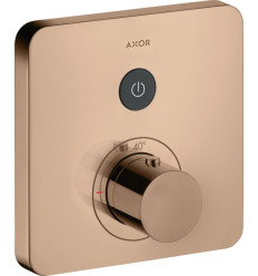 Bateria termostatyczna do 1 odbiornika, softsquare, podtynkowa Czerwony Złoty Polerowany AXOR ShowerSelect Axor (36705300)