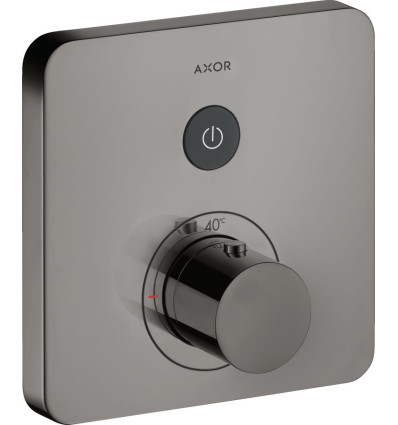 Bateria termostatyczna do 1 odbiornika, softsquare, podtynkowa Czarny Chrom Polerowany AXOR ShowerSelect Axor (36705330)
