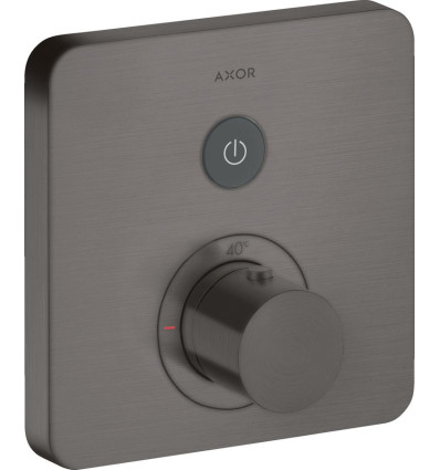 Bateria termostatyczna do 1 odbiornika, softsquare, podtynkowa Czarny Chrom Szczotkowany AXOR ShowerSelect Axor (36705340)