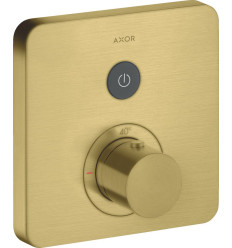 Bateria termostatyczna do 1 odbiornika, softsquare, podtynkowa Mosiądz Szczotkowany AXOR ShowerSelect Axor (36705950)
