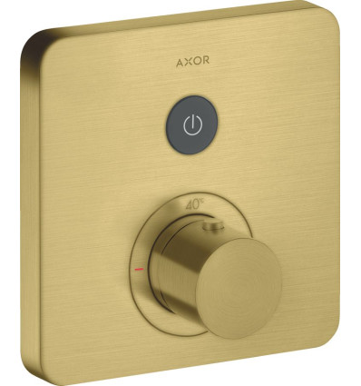 Bateria termostatyczna do 1 odbiornika, softsquare, podtynkowa Mosiądz Szczotkowany AXOR ShowerSelect Axor (36705950)