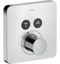 Bateria termostatyczna do 2 odbiorników, softsquare, podtynkowa Chrom AXOR ShowerSolutions Axor (36707000)