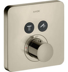 Bateria termostatyczna do 2 odbiorników, softsquare, podtynkowa Nikiel Polerowany AXOR ShowerSolutions Axor (36707830)