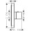Bateria termostatyczna HighFlow, softsquare, podtynkowa Chrom AXOR ShowerSelect Axor (36711000)