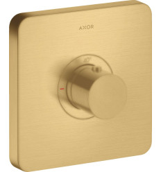 Bateria termostatyczna HighFlow, softsquare, podtynkowa Złoty Optyczny Szczotkowany AXOR ShowerSelect Axor (36711250)