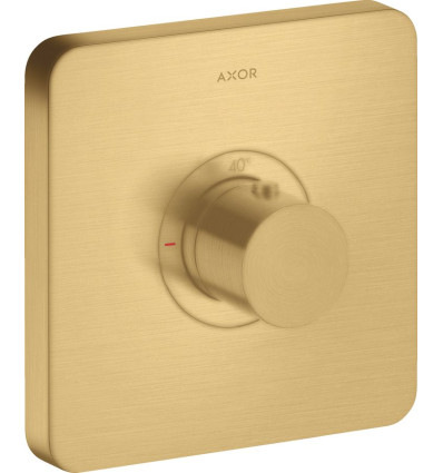 Bateria termostatyczna HighFlow, softsquare, podtynkowa Złoty Optyczny Szczotkowany AXOR ShowerSelect Axor (36711250)