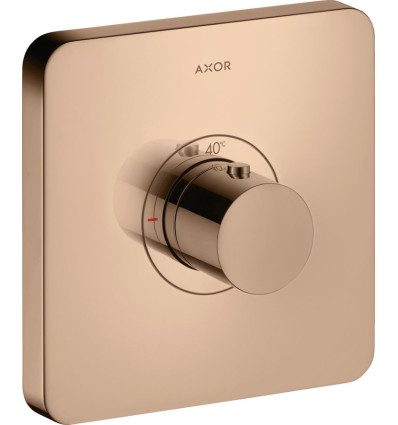 Bateria termostatyczna HighFlow, softsquare, podtynkowa Czerwony Złoty Polerowany AXOR ShowerSelect Axor (36711300)