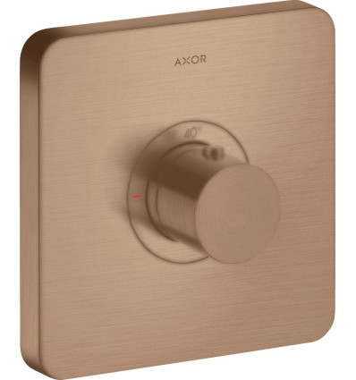 Bateria termostatyczna HighFlow, softsquare, podtynkowa Czerwony Złoty Szczotkowany AXOR ShowerSelect Axor (36711310)