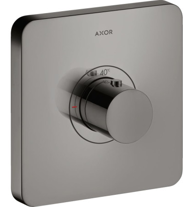 Bateria termostatyczna HighFlow, softsquare, podtynkowa Czarny Chrom Polerowany AXOR ShowerSelect Axor (36711330)