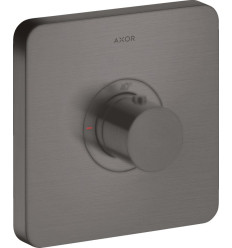 Bateria termostatyczna HighFlow, softsquare, podtynkowa Czarny Chrom Szczotkowany AXOR ShowerSelect Axor (36711340)
