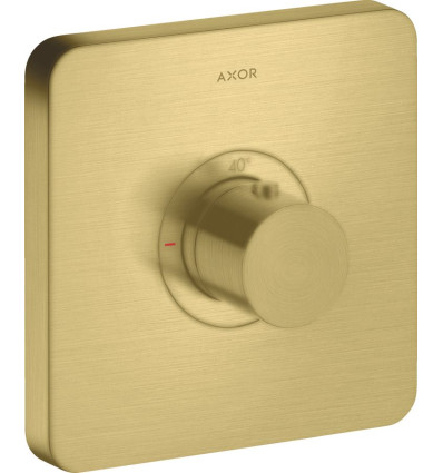 Bateria termostatyczna HighFlow, softsquare, podtynkowa Mosiądz Szczotkowany AXOR ShowerSelect Axor (36711950)