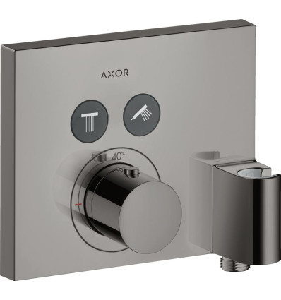 Bateria termostatyczna do 2 odbiorników ze zintegrowanym przyłączem i uchwytem, kwadratowa, AXOR ShowerSelect Axor (36712330)
