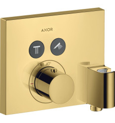 Bateria termostatyczna do 2 odbiorników ze zintegrowanym przyłączem i uchwytem, kwadratowa, AXOR ShowerSelect Axor (36712990)