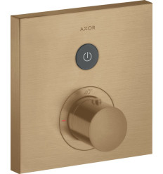 Bateria termostatyczna do 1 odbiornika, kwadratowa, podtynkowa Brąz Szczotkowany AXOR ShowerSelect Axor (36714140)