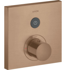 Bateria termostatyczna do 1 odbiornika, kwadratowa, podtynkowa Czerwony Złoty Szczotkowany AXOR ShowerSelect Axor (36714310)