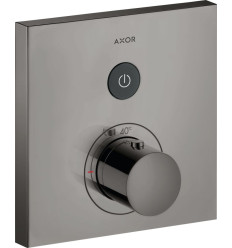 Bateria termostatyczna do 1 odbiornika, kwadratowa, podtynkowa Czarny Chrom Polerowany AXOR ShowerSelect Axor (36714330)