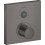 Bateria termostatyczna do 1 odbiornika, kwadratowa, podtynkowa Czarny Chrom Szczotkowany AXOR ShowerSelect Axor (36714340)