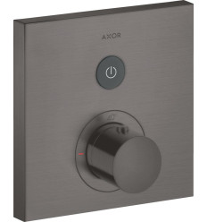 Bateria termostatyczna do 1 odbiornika, kwadratowa, podtynkowa Czarny Chrom Szczotkowany AXOR ShowerSelect Axor (36714340)