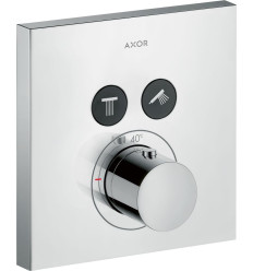 Bateria termostatyczna do 2 odbiorników, kwadratowy, podtynkowa Chrom AXOR ShowerSolutions Axor (36715000)