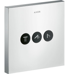 Zawór odcinający do 3 odbiorników, kwadratowy, podtynkowy Chrom AXOR ShowerSelect Axor (36717000)