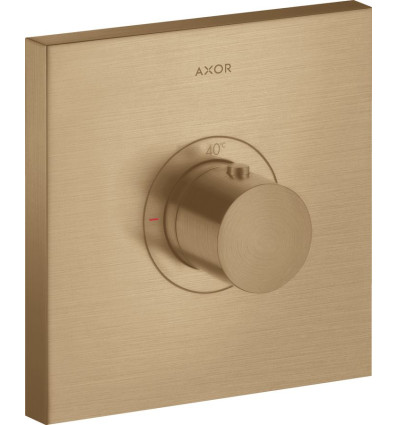 Bateria termostatyczna HighFlow, kwadratowa, podtynkowa Brąz Szczotkowany AXOR ShowerSelect Axor (36718140)
