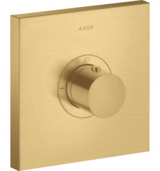Bateria termostatyczna HighFlow, kwadratowa, podtynkowa Złoty Optyczny Szczotkowany AXOR ShowerSelect Axor (36718250)