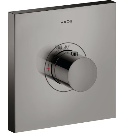 Bateria termostatyczna HighFlow, kwadratowa, podtynkowa Czarny Chrom Polerowany AXOR ShowerSelect Axor (36718330)