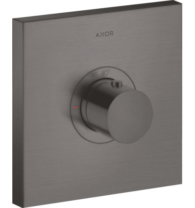 Bateria termostatyczna HighFlow, kwadratowa, podtynkowa Czarny Chrom Szczotkowany AXOR ShowerSelect Axor (36718340)