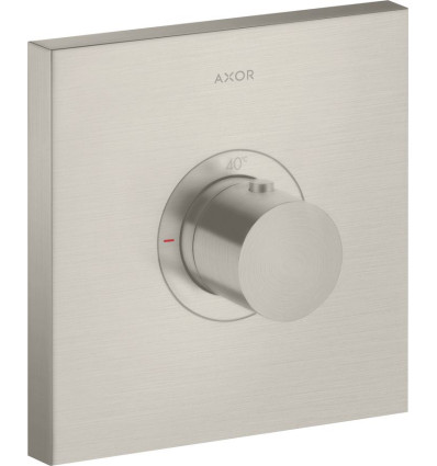 Bateria termostatyczna HighFlow, kwadratowa, podtynkowa Stal Szlachetna Optyczna AXOR ShowerSelect Axor (36718800)