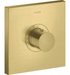 Bateria termostatyczna HighFlow, kwadratowa, podtynkowa Mosiądz Szczotkowany AXOR ShowerSelect Axor (36718950)