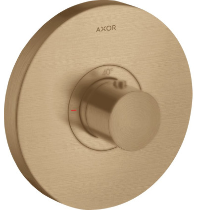 Bateria termostatyczna HighFlow, okrągła, podtynkowa Brąz Szczotkowany AXOR ShowerSelect Axor (36721140)
