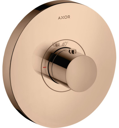 Bateria termostatyczna HighFlow, okrągła, podtynkowa Czerwony Złoty Polerowany AXOR ShowerSelect Axor (36721300)