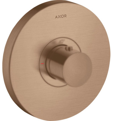 Bateria termostatyczna HighFlow, okrągła, podtynkowa Czerwony Złoty Szczotkowany AXOR ShowerSelect Axor (36721310)