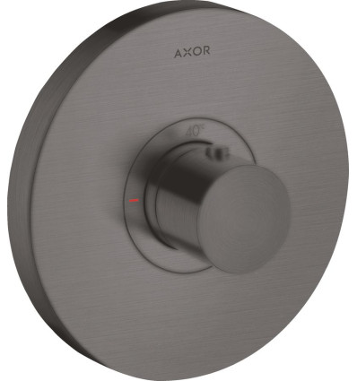Bateria termostatyczna HighFlow, okrągła, podtynkowa Czarny Chrom Szczotkowany AXOR ShowerSelect Axor (36721340)