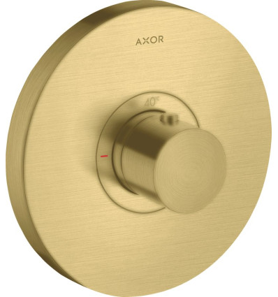 Bateria termostatyczna HighFlow, okrągła, podtynkowa Mosiądz Szczotkowany AXOR ShowerSelect Axor (36721950)