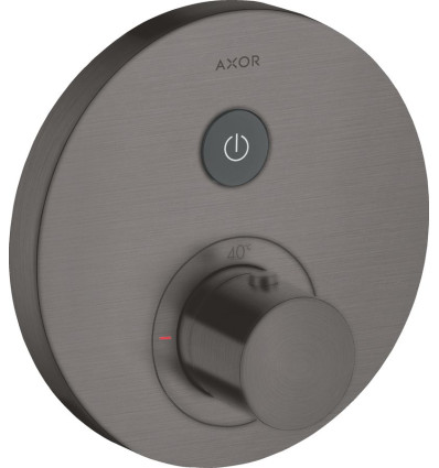 Bateria termostatyczna do 1 odbiornika, okrągła, podtynkowa Czarny Chrom Szczotkowany AXOR ShowerSelect Axor (36722340)