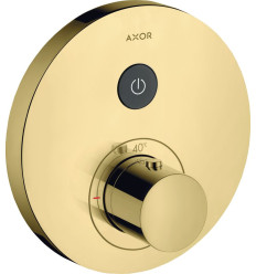 Bateria termostatyczna do 1 odbiornika, okrągła, podtynkowa Mosiądz Polerowany AXOR ShowerSelect Axor (36722930)